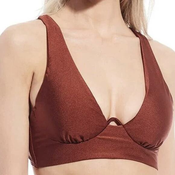 Chelsea and Violet Underwire Bralette Swim Bikini Top XL NEW - Picture 2 of 9